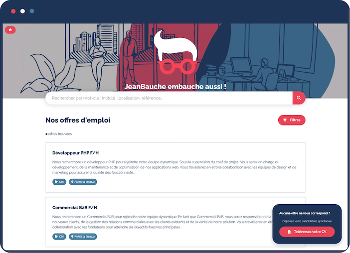 Site carriere demo Jeanbauche